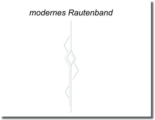 Preview: Folie für Glastür Modernes Rautenband – geometrisches Dekor nach Maß